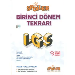 8.Sınıf LGS Tüm Dersler 1.Dönem Tekrarı Spoiler Yayınları