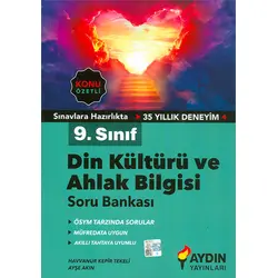 9.Sınıf Din Kültürü ve Ahlak Bilgisi Konu Özetli Soru Bankası Aydın Yayınları