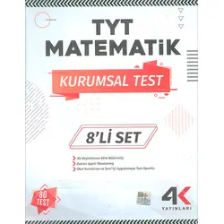 TYT Matematik Kurumsal Test 8li Set 4K Yayınları