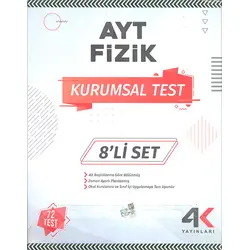 AYT Fizik Kurumsal Test 8li Set 4K Yayınları