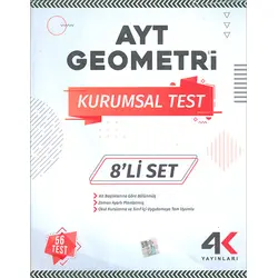 AYT Geometri Kurumsal Test 8li Set 4K Yayınları