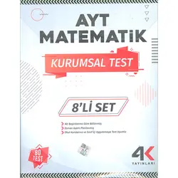 AYT Matematik Kurumsal Test 8li Set 4K Yayınları