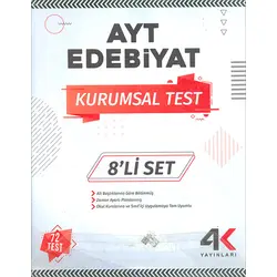 AYT Edebiyat Kurumsal Test 8li Set 4K Yayınları
