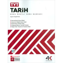 TYT Tarih Konu Özetli Soru Bankası 4K Yayınları