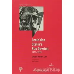 Leninden Staline Rus Devrimi, 1917-1929 - Edward Hallett Carr - Yordam Kitap
