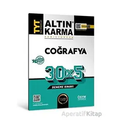 Altınkarma TYT Coğrafya 30X5 Deneme Sınavı