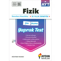 AYT Fizik Çek Kopar Yaprak Test Aydın Yayınları