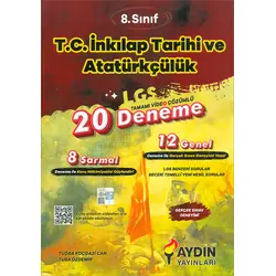 8.Sınıf LGS T.C İnkılap Tarihi ve Atatürkçülük 20 Deneme Aydın Yayınları
