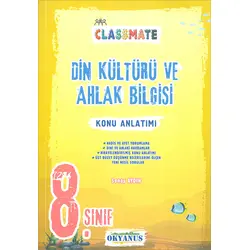 Okyanus 8.Sınıf Classmate Din Kültürü Ve Ahlak Bilgisi Konu Anlatımı