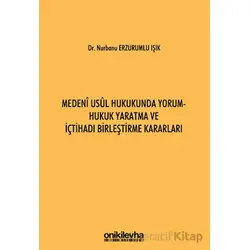 Medeni Usul Hukukunda Yorum - Hukuk Yaratma ve İçtihadı Birleştirme Kararları