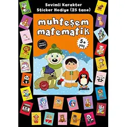 Stickerlı 5+ Yaş Muhteşem Matematik - Pedagog Afife Çoruk - Beyaz Panda Yayınları