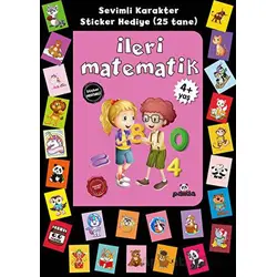 Stickerlı 4+ Yaş İleri Matematik - Pedagog Afife Çoruk - Beyaz Panda Yayınları