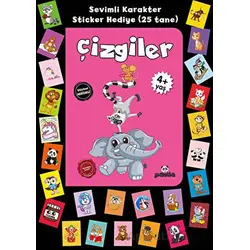 Stickerlı 4+ Yaş Çizgiler - Pedagog Afife Çoruk - Beyaz Panda Yayınları