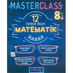 Sağlam Test 8.Sınıf Master Class Matematik 12 Deneme