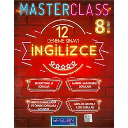 Sağlam Test 8.Sınıf Master Class İngilizce 12 Deneme