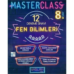 Sağlam Test 8.Sınıf Master Class Fen Bilimleri 12 Deneme