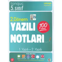 Tonguç 5. Sınıf Yazılı Notları 2. Dönem 1 ve 2. Yazılı