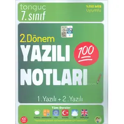 Tonguç 7.Sınıf Yazılı Notları 2. Dönem 1 ve 2. Yazılı