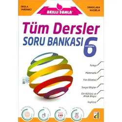 Akıllı Damla 6. Sınıf Tüm Dersler Soru Bankası - Kolektif - Damla Yayınevi