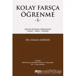Kolay Farsça Öğrenme 1 - Ahmad Jabbari - Gece Kitaplığı