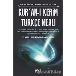 Kuran-ı Kerim Türkçe Meali - Elmalılı Muhammed Hamdi Yazır - Gece Kitaplığı