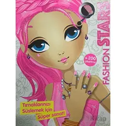 Fashion Stars Tırnaklarınızı Süslemek İçin Süper Sanat - 200 Çıkartma - Kolektif - Çiçek Yayıncılık