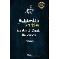 İmtiyaz Medeni Usul Hukuku Hakimlik Ders Notları - Ali Sakinci - Temsil Kitap