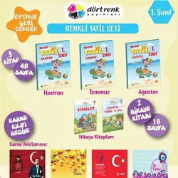 1.Sınıf Renkli Tatil Seti Dörtrenk Yayınları