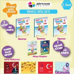 2.Sınıf Renkli Tatil Seti Dörtrenk Yayınları