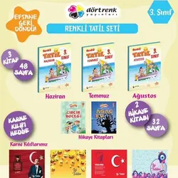 3.Sınıf Renkli Tatil Seti Dörtrenk Yayınları