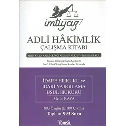 İmtiyaz - Adli Hakimlik Çalışma Kitabı - Bahadır Erkol - Temsil Kitap