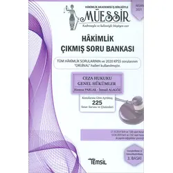 Temsil Kitap Hakimlik MÜESSİR Ceza Hukuku Genel Hükümler Çıkmış Soru Bankası