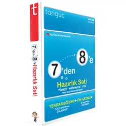 Tonguç 7dan 8ye Hazırlık Seti (Türkçe Matematik Fen)