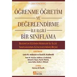 Öğrenme Öğretim ve Değerlendirme ile İlgili Bir Sınıflama - Kolektif - Pegem Akademi Yayıncılık