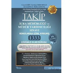 Takip İcra Müdürlüğü ve Müdür Yardımcılığı Sınavı Soru Bankası - Sertkan Erdurmaz - Temsil Kitap