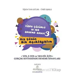 Video Çözümlü 10 YDS Deneme Sınavı - 3 - Tijen Tan Gülse - Ankara Dil Akademisi