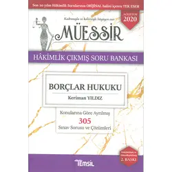 Temsil Kitap MÜESSİR Borçlar Hukuku Adli-İdari Hakimlik Çıkmış Soru Bankası