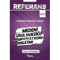 Referans Mevzuat Serisi Hakimlik Medeni Usul Hukuku Mevzuat Konu Anlatımı