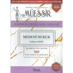 Müessir Medeni Hukuk Hakimlik Çıkmış Soru Bankası Temsil Kitap