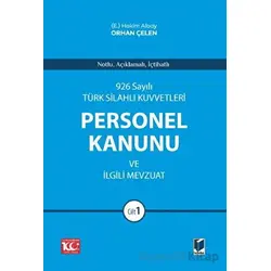 926 Sayılı Türk Silahlı Kuvvetleri Personel Kanunu ve İlgili Mevzuat (2 Cilt)