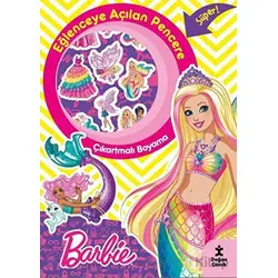Barbie Eğlenceye Açılan Pencere Çıkartmalı Boyama Kitabı - Kolektif - Doğan Çocuk