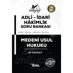 İmtiyaz Adli-İdari Hakimlik Medeni Usul Hukuku Soru Bankası - Ali Sakinci - Temsil Kitap