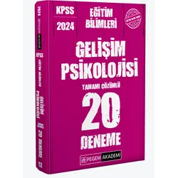 2024 KPSS Eğitim Bilimleri Gelişim Psikolojisi 20 Deneme - Kolektif - Pegem Akademi Yayıncılık