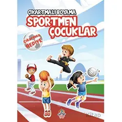 Çıkartmalı Boyama - Sportmen Çocuklar - Anonim - Yağmur Çocuk