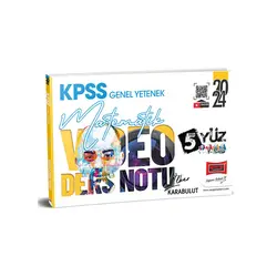Yargı Yayınları 2024 KPSS 5Yüz Matematik Video Ders Notları