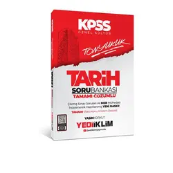 Yediiklim 2025 KPSS Tonyukuk Tarih Tamamı Çözümlü Soru Bankası