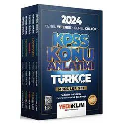 Yediiklim 2024 KPSS Genel Yetenek Genel Kültür Konu Anlatımlı Modüler Set