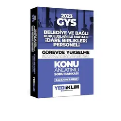 Yediiklim 2023 GYS Belediye ve Bağlı Kuruluşları ile Mahalli İdare Birlikleri Personeli Görevde