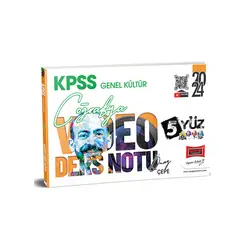 Yargı Yayınları 2024 KPSS 5Yüz Coğrafya Video Ders Notları
