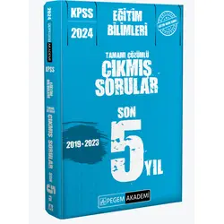 Pegem 2024 KPSS Eğitim Bilimleri Çıkmış Sorular Son 5 Sınav